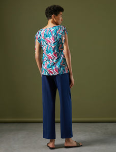 Pennyblack - T-shirt stretch , linea fluida, diritta e morbida, scollo arrotondato, maniche a kimono