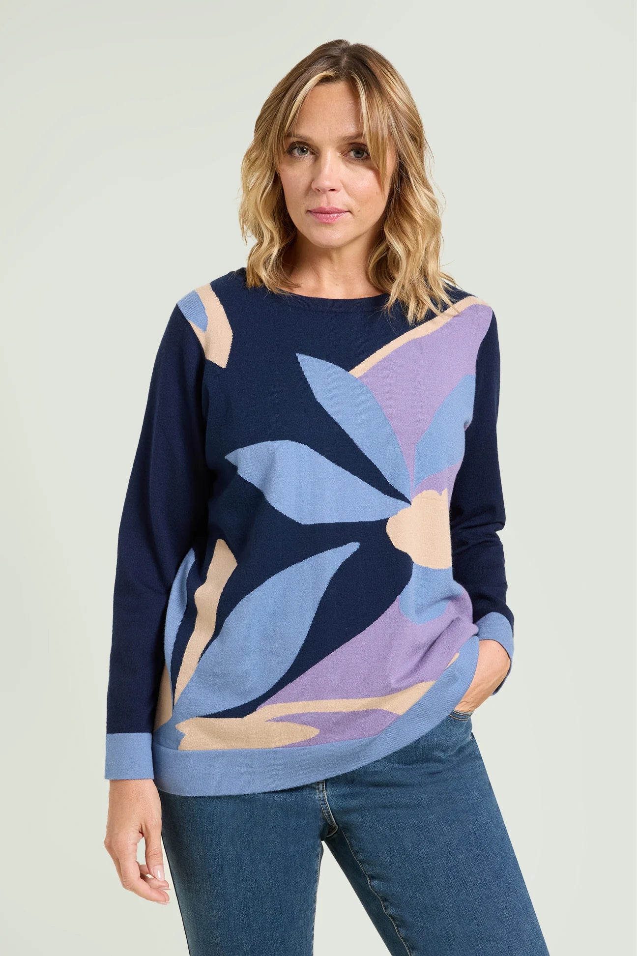 Luisa Viola - Maglia con intarsio. Luisa Viola - Maglia con intarsio.