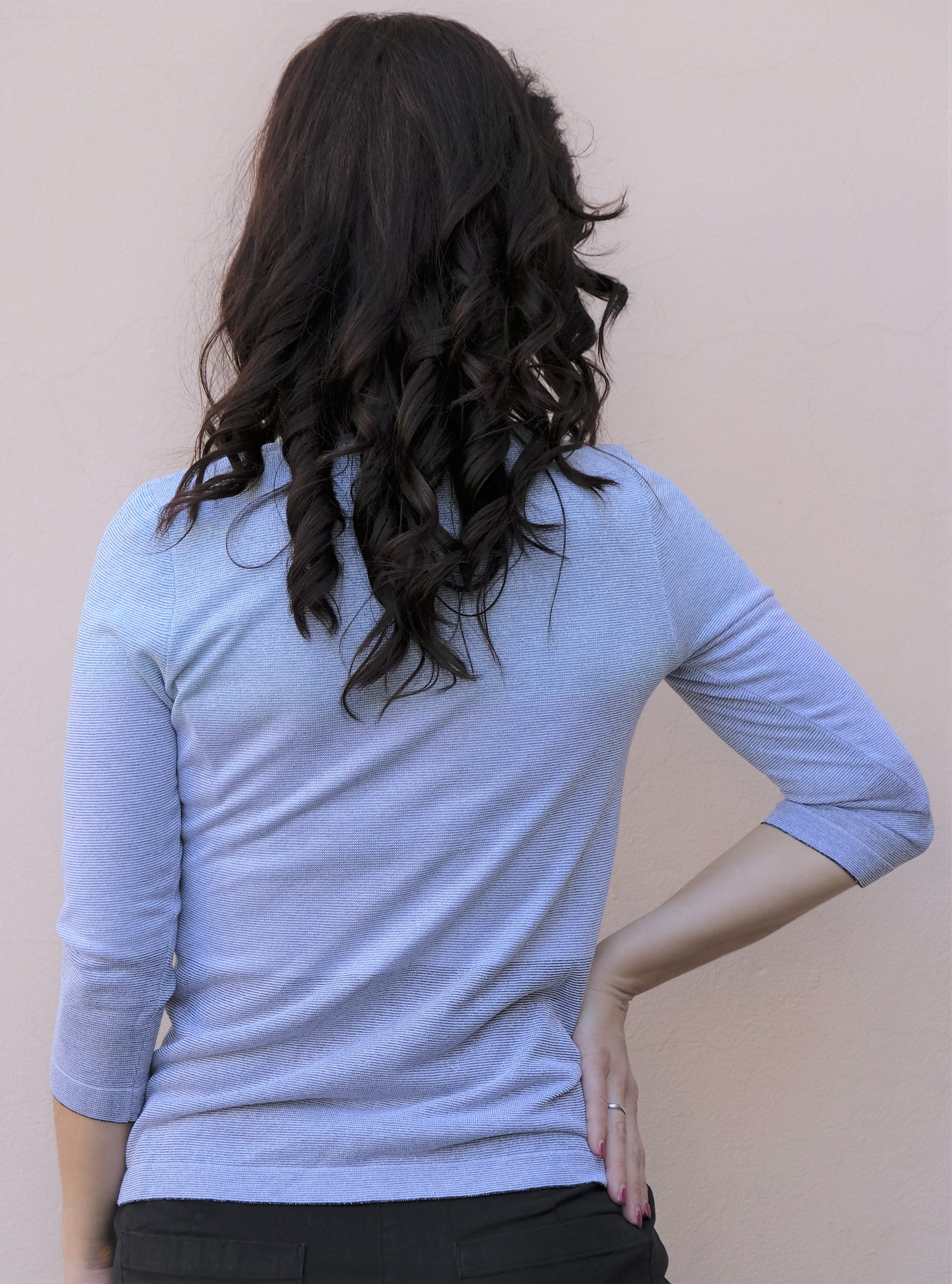 Nero Giardini - Maglia di viscosa, con maniche tre quarti Nero Giardini - Maglia maniche tre quarti, viscosa - shopmonicamoda