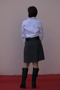 Diana Gallesi - Camicia cotone elasticizzato bianco, sciancrata.
