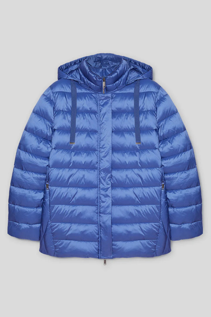 Luisa Viola - Piumino in nylon, cangiante bluette. Luisa Viola - Piumino in nylon, cangiante bluette.