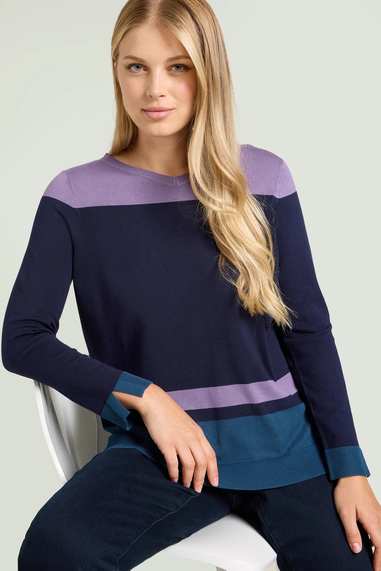 Luisa Viola - Maglia color block. Luisa Viola - Maglia color block.