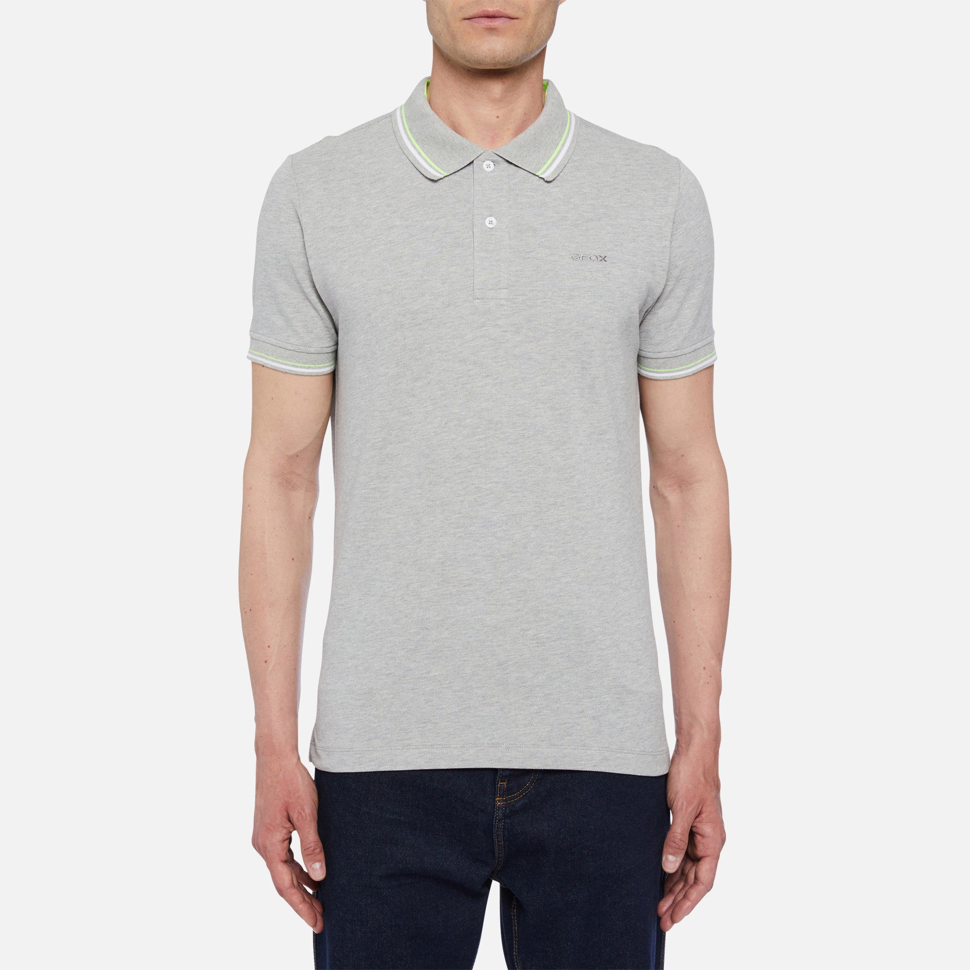 Geox - Polo grigio melange. Geox - Polo - shopmonicamoda