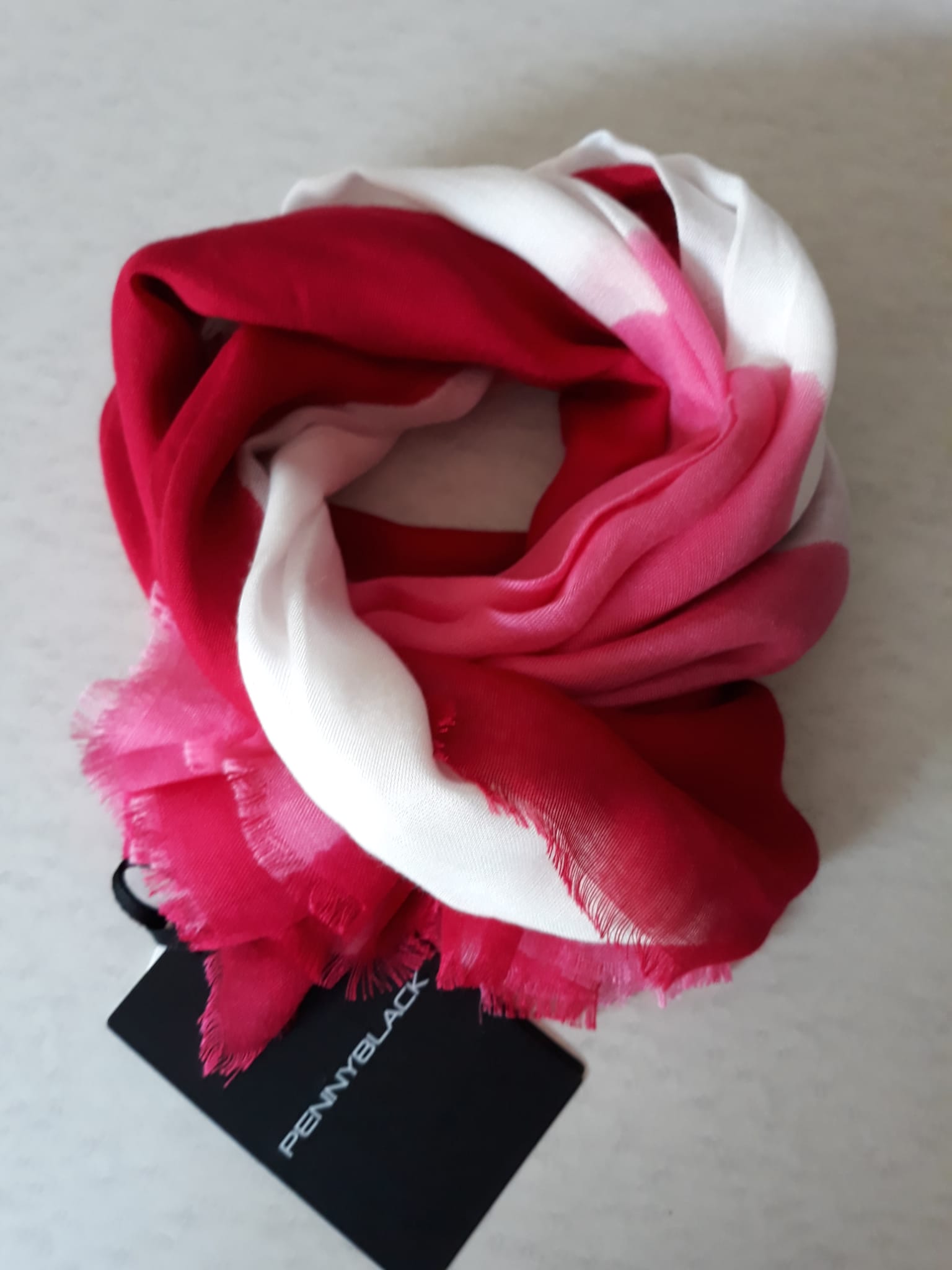 Pennyblack - Foulard sfumato rosso, furia e bianco PENNYBLACK - Foulard - shopmonicamoda