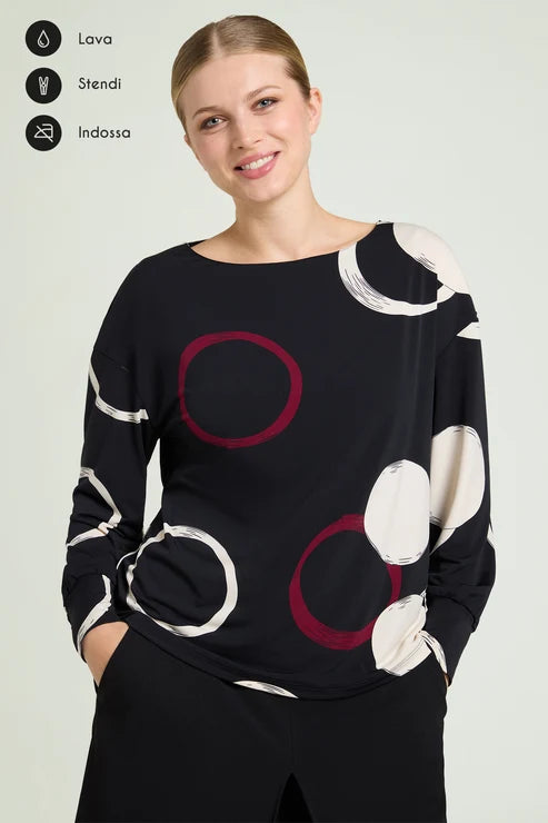 Luisa Viola - Blusa in yersey stampata
