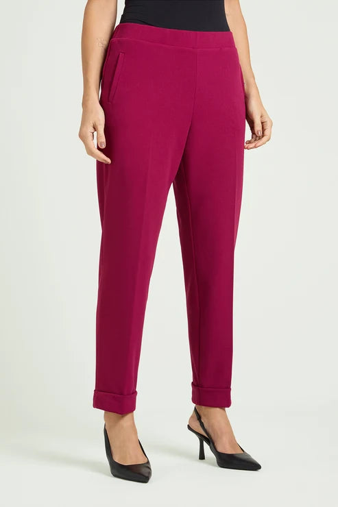 Luisa Viola - Pantaloni  pull- on chinos in crepe