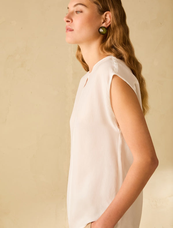 Pennyblack - Blusa in tessuto fluido, bianco - shopmonicamoda