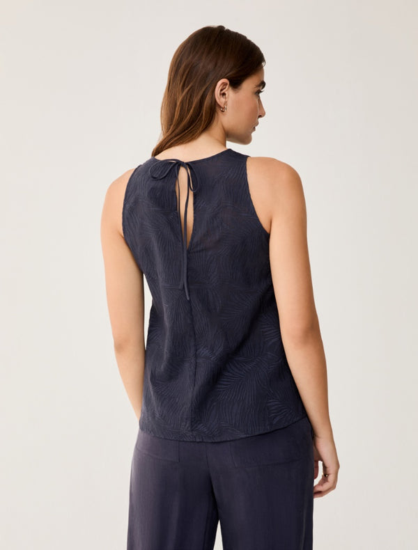 Pennyblack - top in mussola ricamata,blu - shopmonicamoda