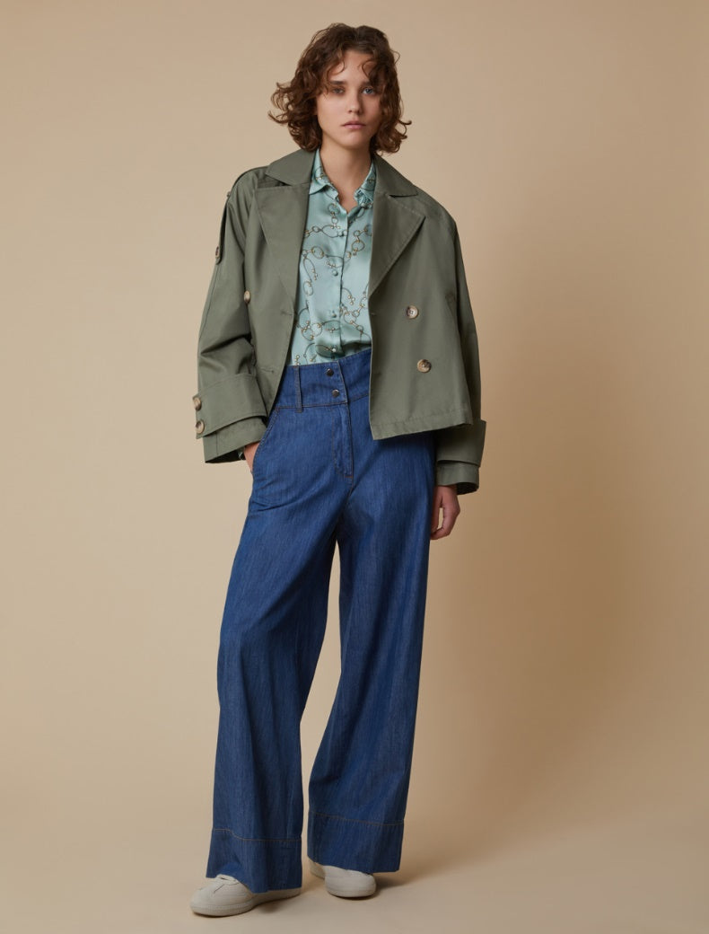 Pennyblack - Jeans ampi in denim leggero,blu
