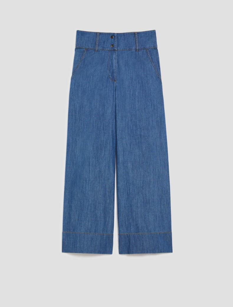 Pennyblack - Jeans ampi in denim leggero,blu