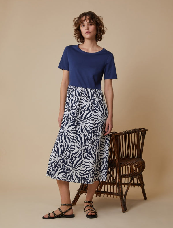 Pennyblack - Abito in jersey e popeline, blu - shopmonicamoda