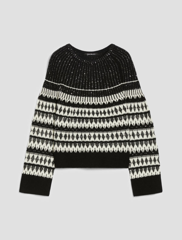 Pennyblack - Maglia jacquard con paillettes.