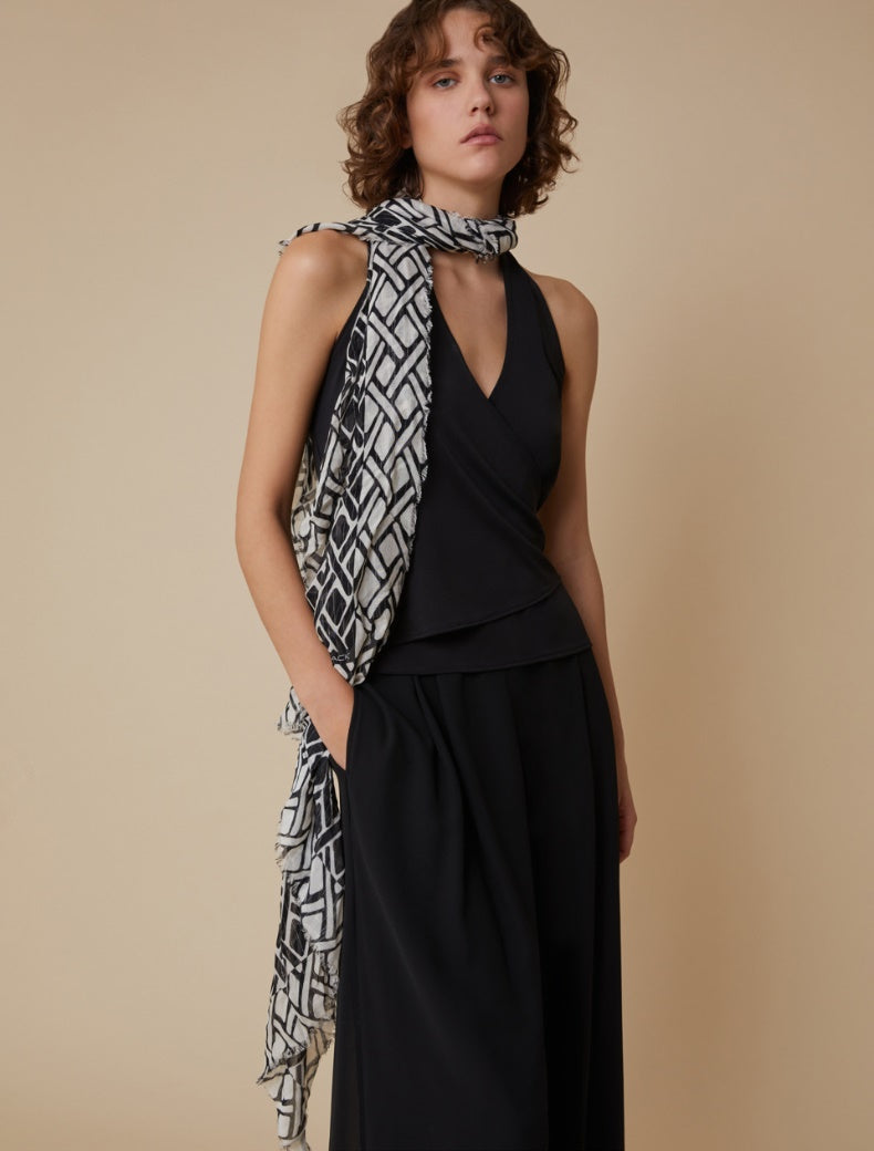 Pennyblack - Stola a fantasia con lurex, nero