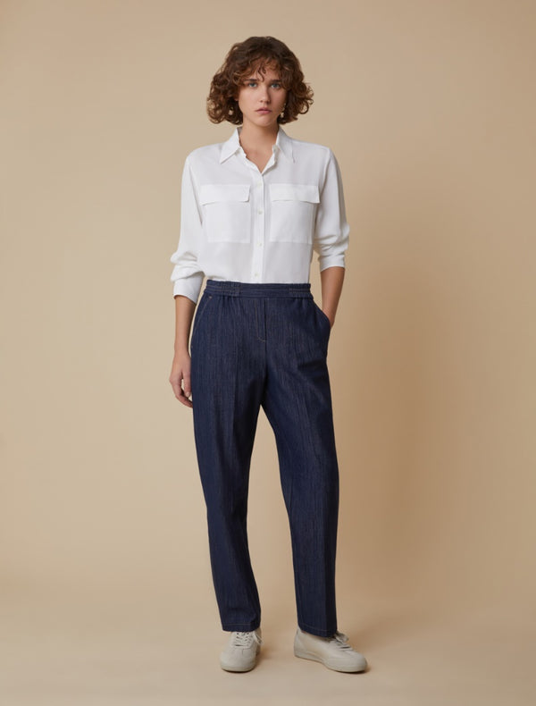 Pennyblack - Pantaloni in jersey effetto denim.