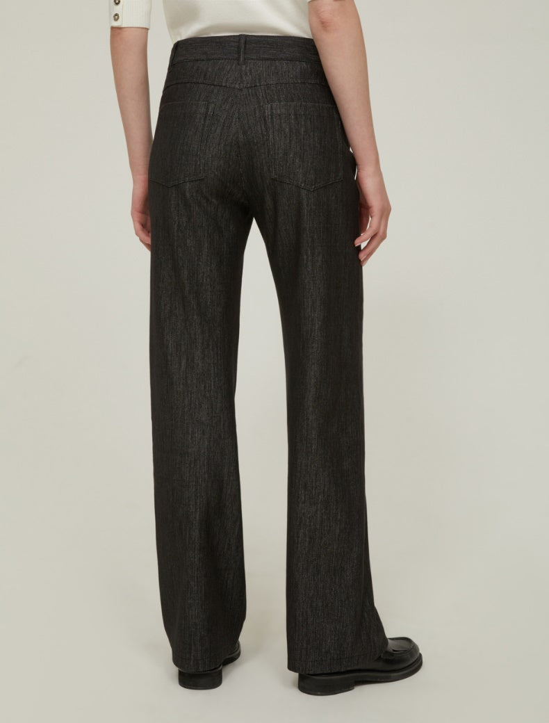 Pennyblack - Jeans straight leg in jersey, nero.