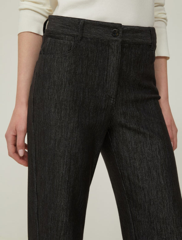 Pennyblack - Jeans straight leg in jersey, nero.