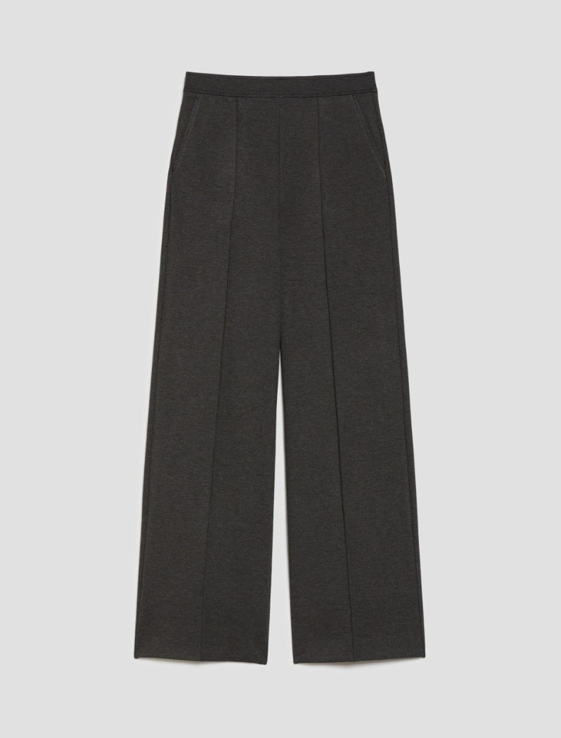 Pennyblack - Pantaloni ampi in jersey grigio melange