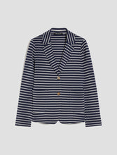 Carica l&#39;immagine nel visualizzatore di Gallery, Pennyblack - Blazer in jersey pique&#39;, bianco e blu
