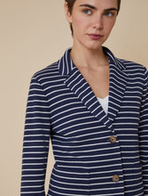 Carica l&#39;immagine nel visualizzatore di Gallery, Pennyblack - Blazer in jersey pique&#39;, bianco e blu
