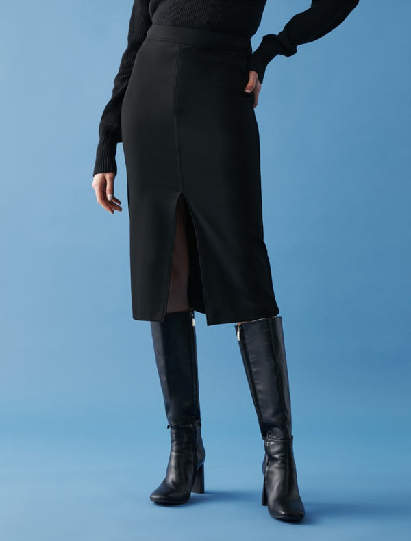 Pennyblack - Gonna tubino nera, con spacco - shopmonicamoda