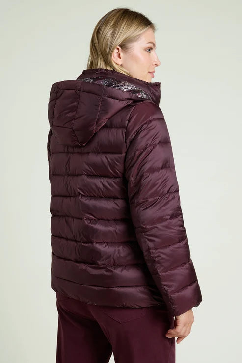 Luisa Viola - Piumino reversibile con stampa cashmere - shopmonicamoda