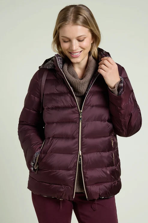 Luisa Viola - Piumino reversibile con stampa cashmere - shopmonicamoda