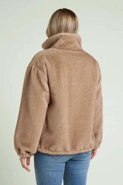 Luisa Viola - Bomber soft touch, pelliccia ecologica