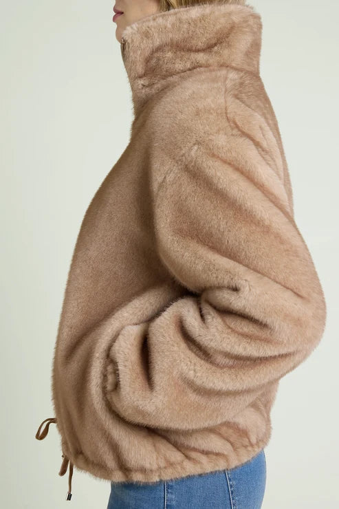 Luisa Viola - Bomber soft touch, pelliccia ecologica