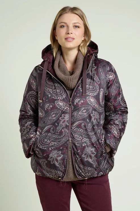 Luisa Viola - Piumino reversibile con stampa cashmere - shopmonicamoda