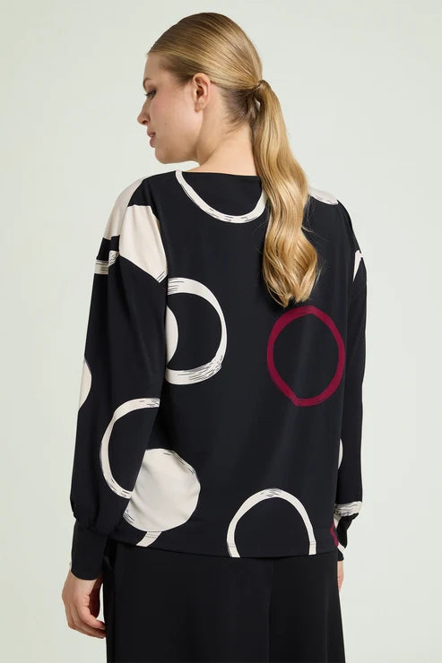 Luisa Viola - Blusa in yersey stampata