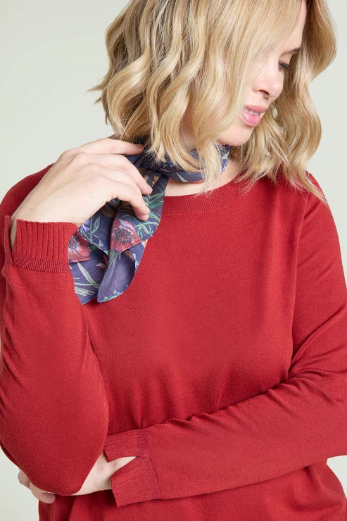 Luisa Viola - Maglia in viscosa confort con scollo a barchetta