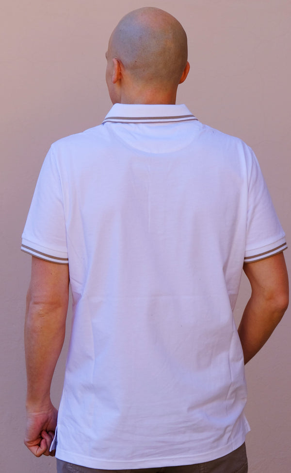 Nero Giardini - Polo bianca cotone elasticizzato - shopmonicamoda