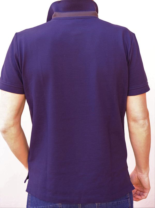 Geox - Polo blu cotone piquet con taschino - shopmonicamoda