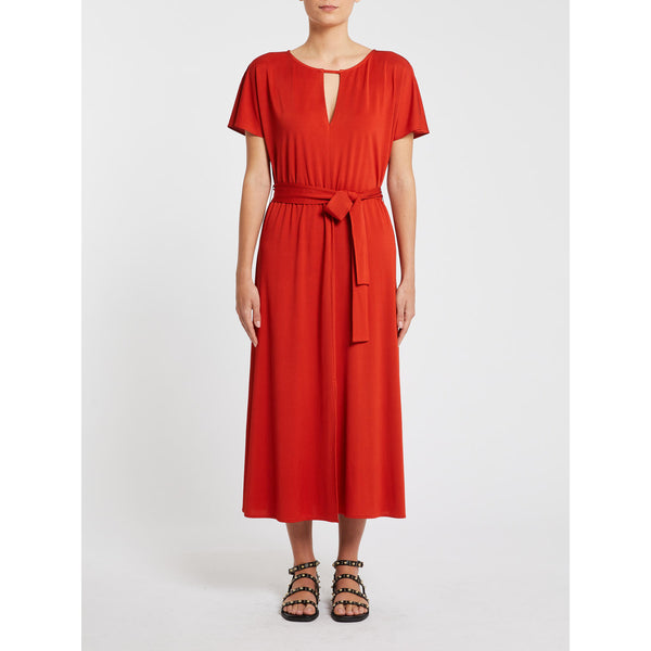 Pennyblack - Abito in jersey pique' di viscosa stretch, vita con elastico, maniche a kimono, capo sfoderato - shopmonicamoda