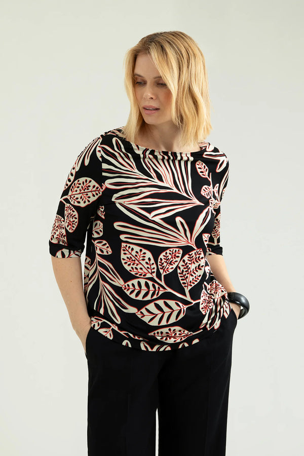 Luisa Viola - T- shirt stampata in jersey piquet.