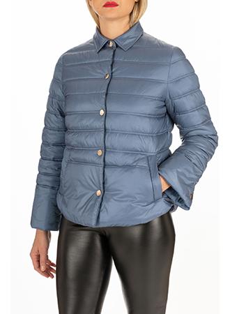Luisa Viola - Piumino  leggero corto, allacciatura con bottoni automatici, manica svasata.