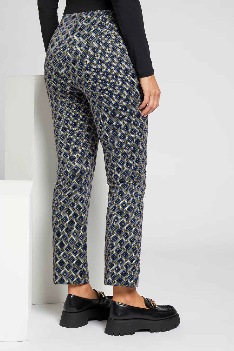 Luisa Viola - Pantalone jacquard in tessuto stretch - shopmonicamoda