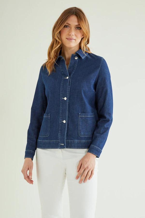 Luisa Viola - Giacca in denim strech, sfoderata.