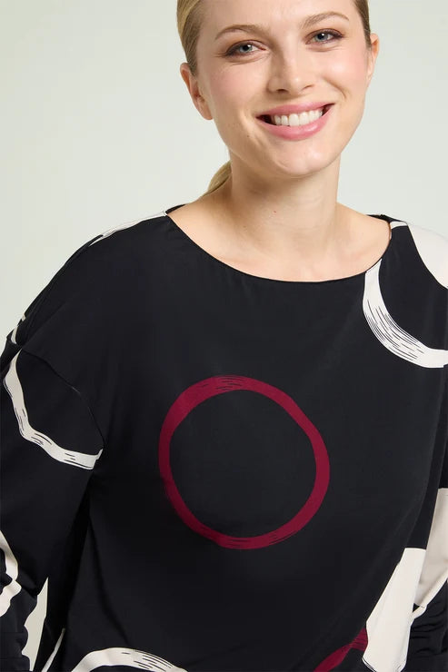 Luisa Viola - Blusa in yersey stampata