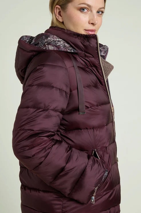 Luisa Viola - Piumino reversibile con stampa cashmere - shopmonicamoda