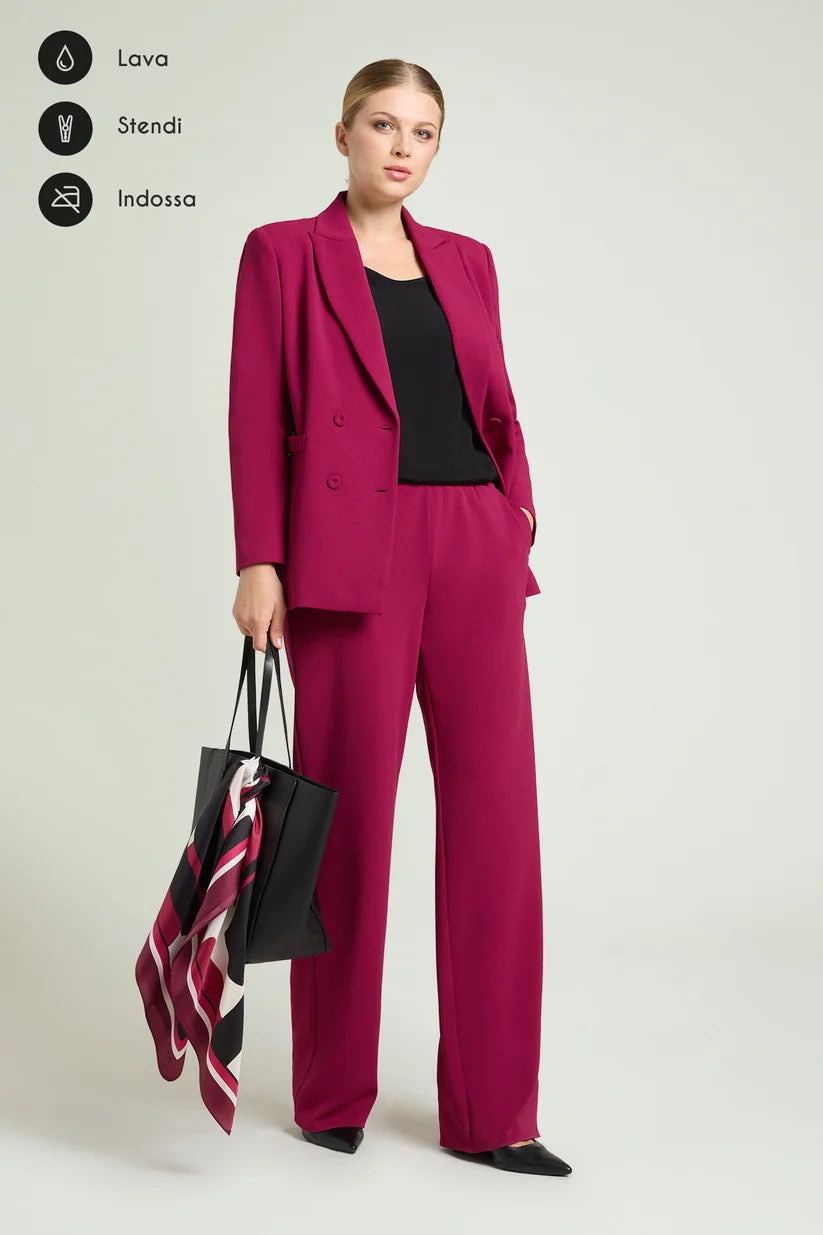 Luisa Viola - Pantaloni in pull- on chinos in scuba crepe