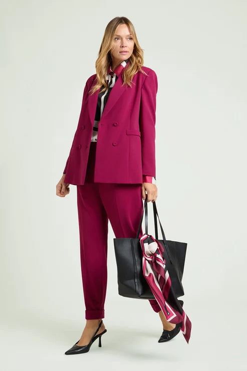 Luisa Viola - Pantaloni  pull- on chinos in crepe - shopmonicamoda