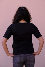 Carica l&#39;immagine nel visualizzatore di Gallery, Geox - Maglia in jersey di cotone nera - shopmonicamoda
