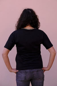 Geox - Maglia in jersey di cotone nera - shopmonicamoda