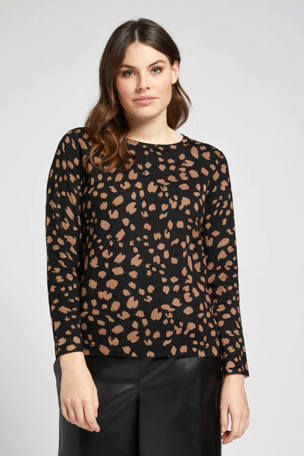 Luisa Viola - Maglia girocollo maculata - shopmonicamoda