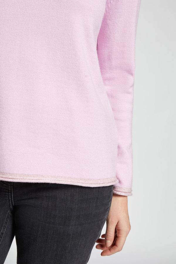 Luisa Viola - Maglia rosa boxy in viscosa confort - shopmonicamoda