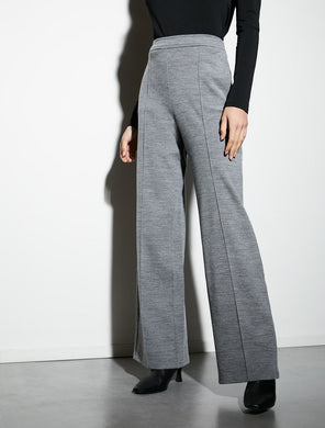 Pennyblack - Pantalone taglio a palazzo, grigio in jersey caldo - shopmonicamoda