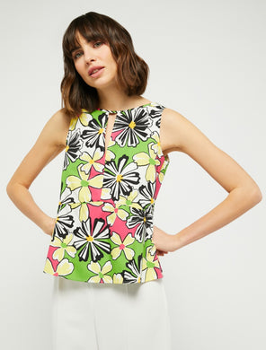 Pennyblack - Top in popeline a fiori - shopmonicamoda