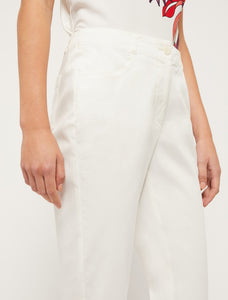 Pennyblack - Pantalone bianco cropped,  cotone stretch