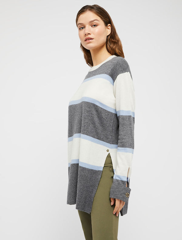 Pennyblack - Maglia girocollo in blend di lana, linea diritta e morbida - shopmonicamoda